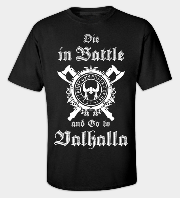 Go to Valhalla t-skjorte