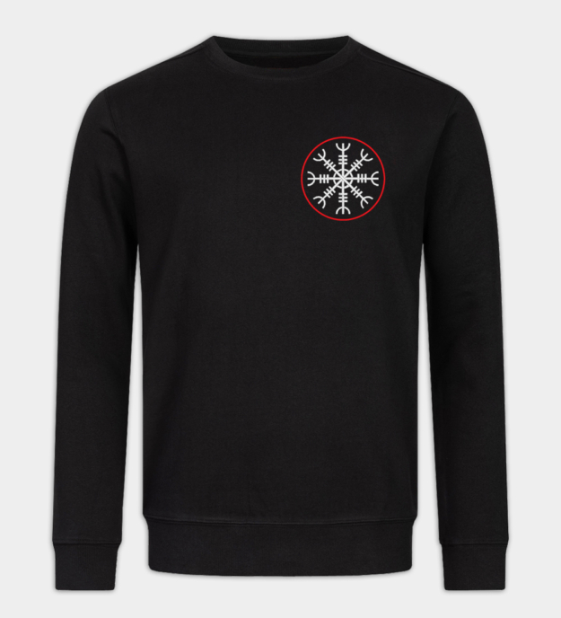 Ægishjálmur brodert sweatshirt