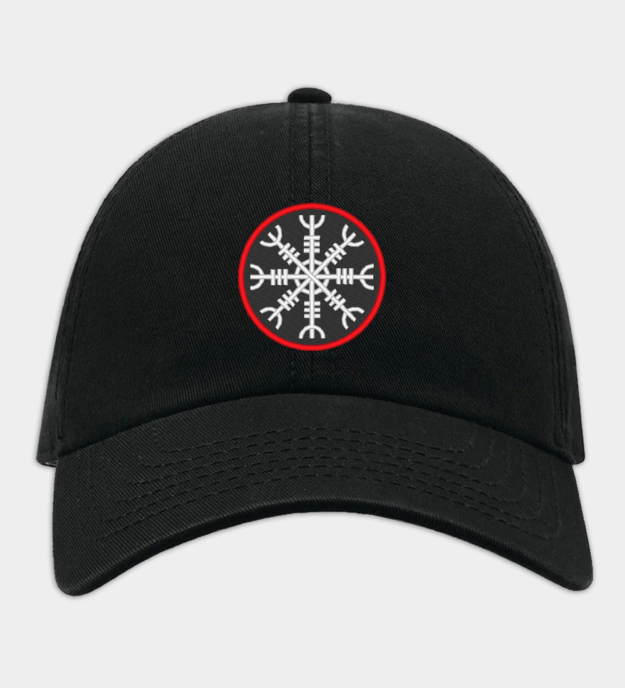 Ægishjálmur brodert caps