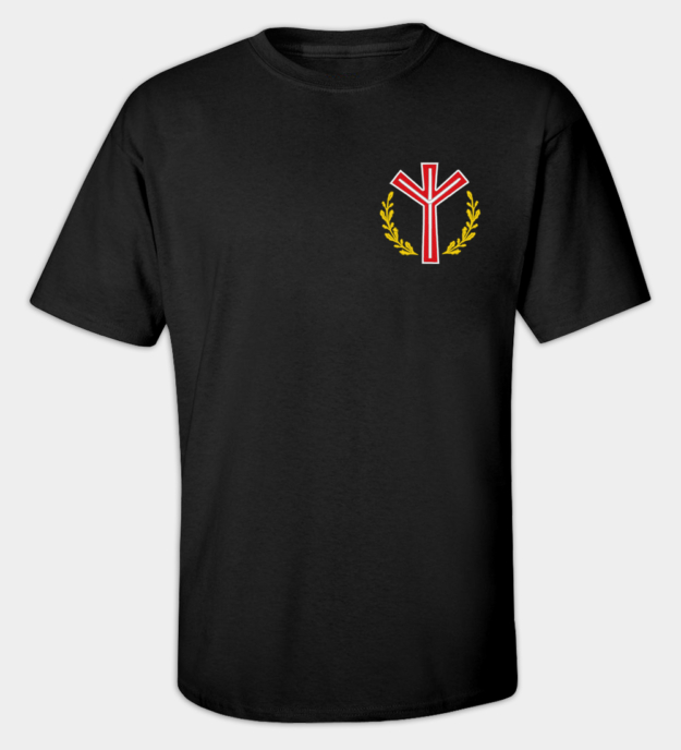 Algiz-rune brodert t-skjorte