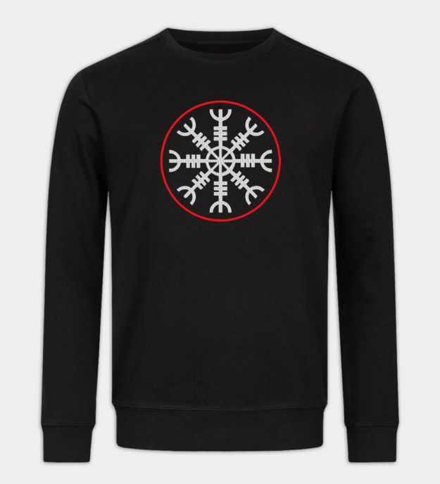 Ægishjálmur brodert sweatshirt