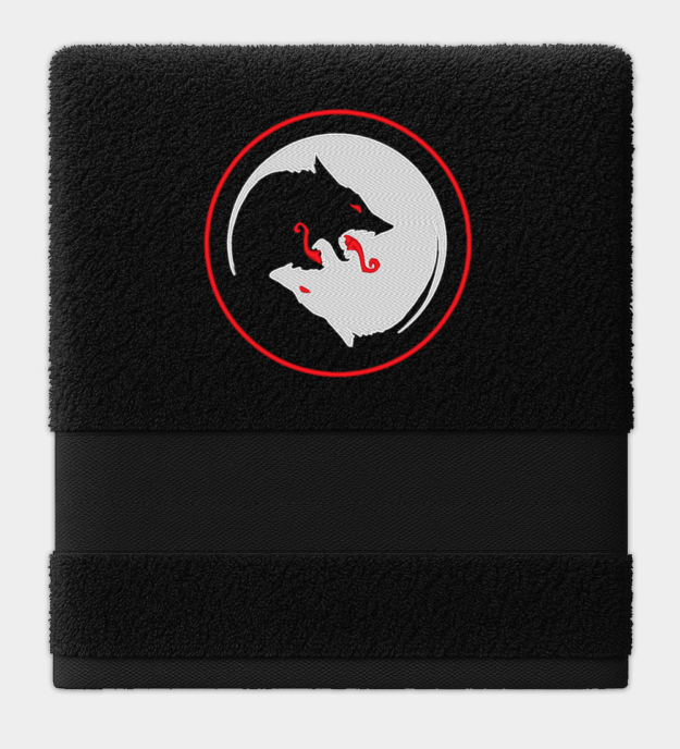 Odins ulver brodert håndkle