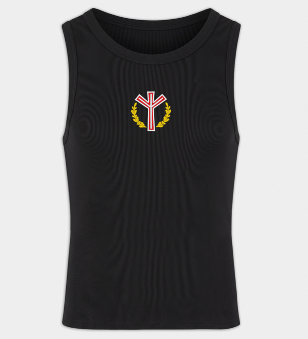 Algiz-rune brodert tanktopp til herre