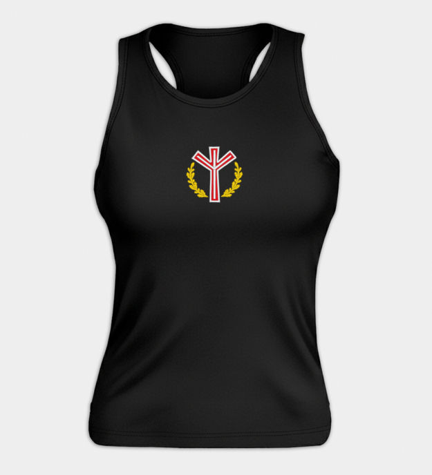 Algiz-rune brodert tanktopp til dame