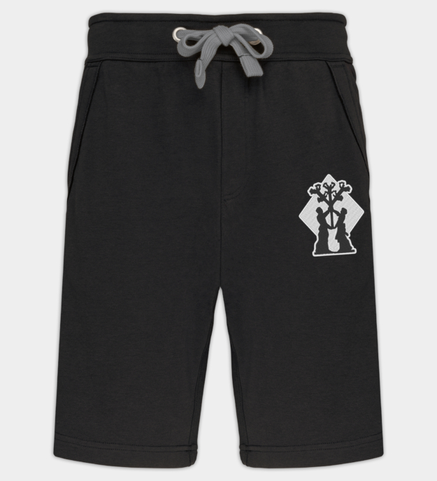 Algiz-motiv broderte bermudashorts