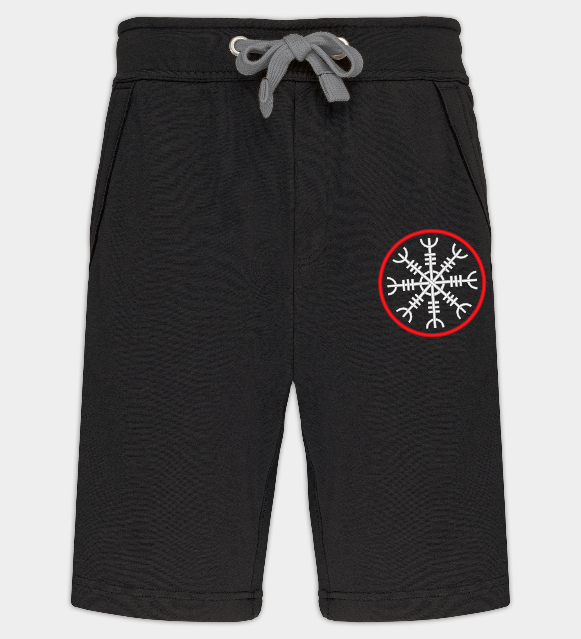 Ægishjálmur broderte bermudashorts Ægishjálmur broderte bermudashorts
