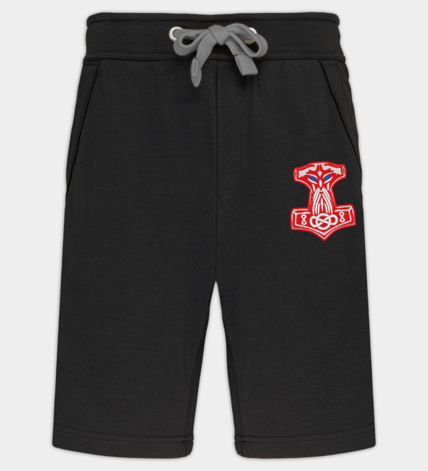Mjolnir broderte bermudashorts