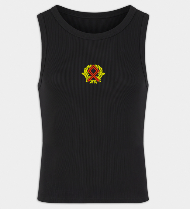 Othala-motiv brodert tanktopp til herre