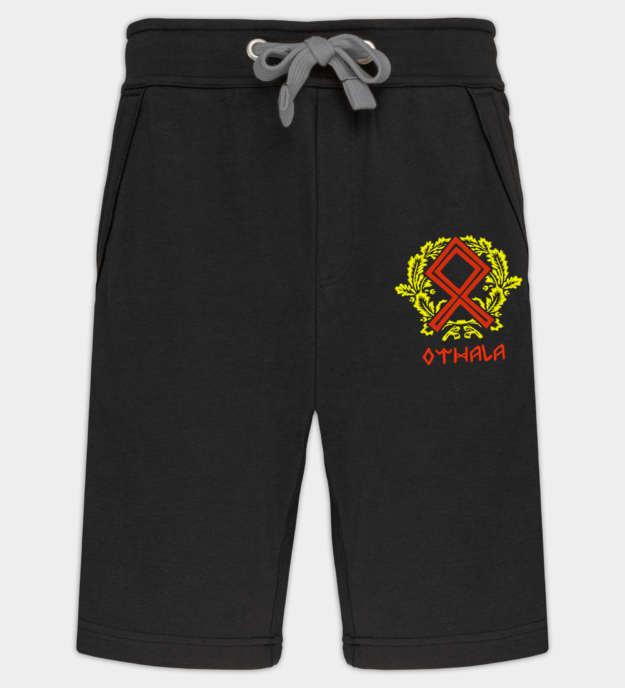 Othala broderte bermudashorts