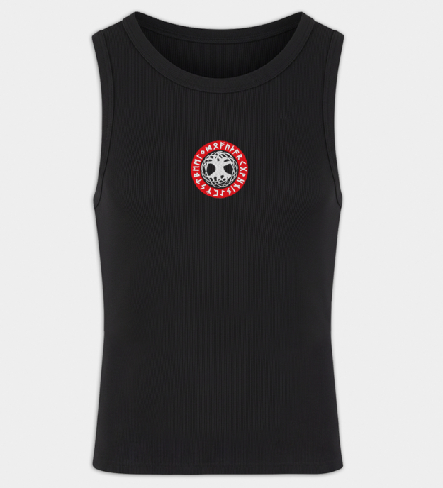 Yggdrasil brodert tanktopp til herre
