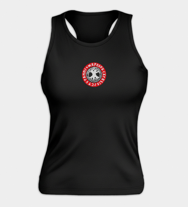 Yggdrasil brodert tanktopp til dame