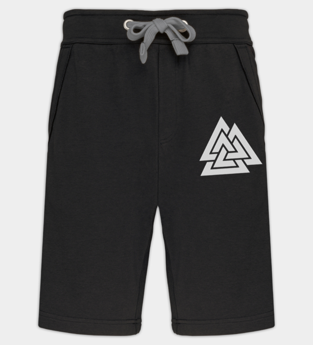 Valknut broderte bermudashorts