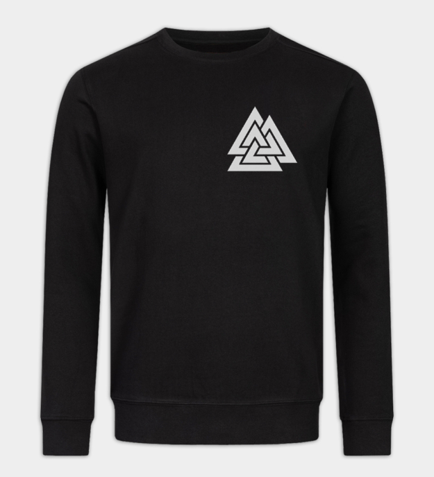 Valknut brodert sweatshirt