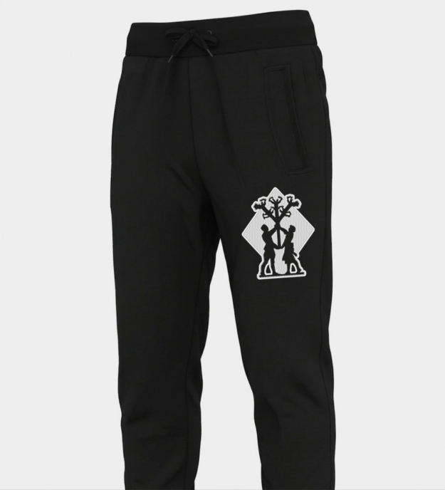 Algiz-motiv brodert joggebukse